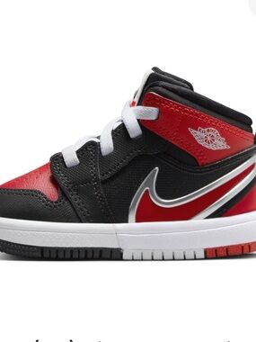 Air Jordan 1 Mid RM EasyOn 'Black White University Red